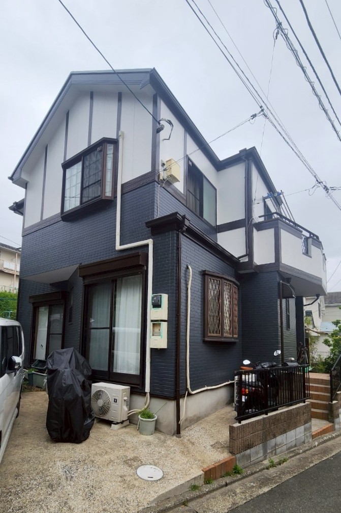 横浜市神奈川区 T様邸の屋根及び外壁塗装工事が完了しました!