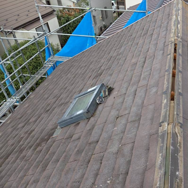 既存屋根撤去