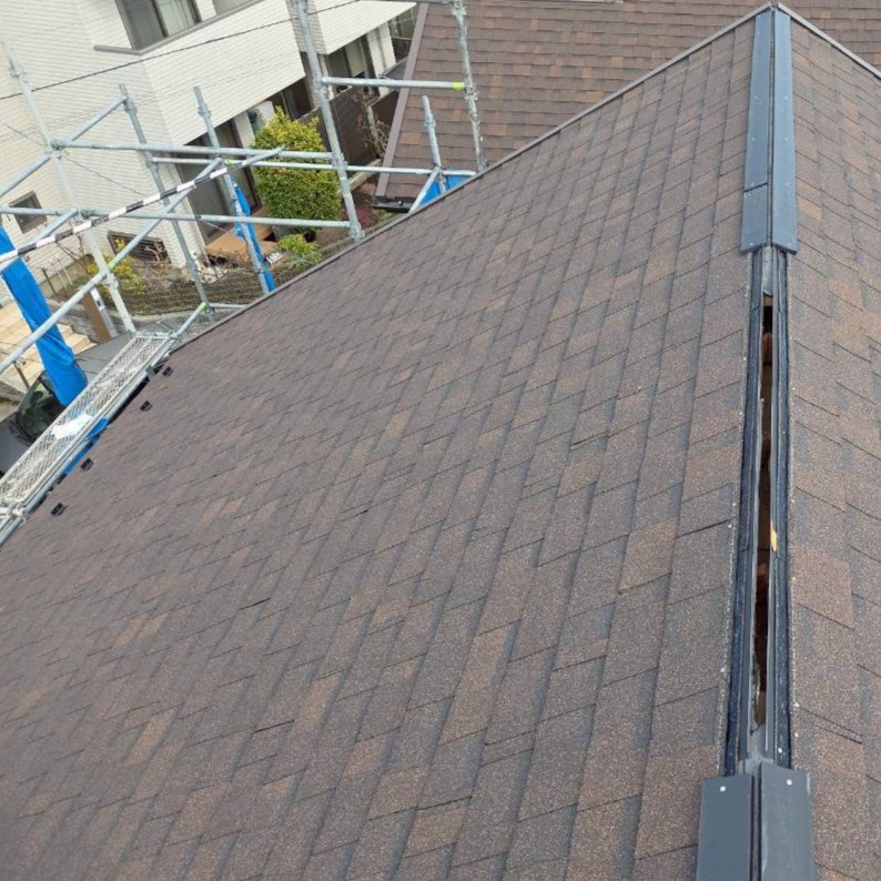 屋根の貫板取り付け